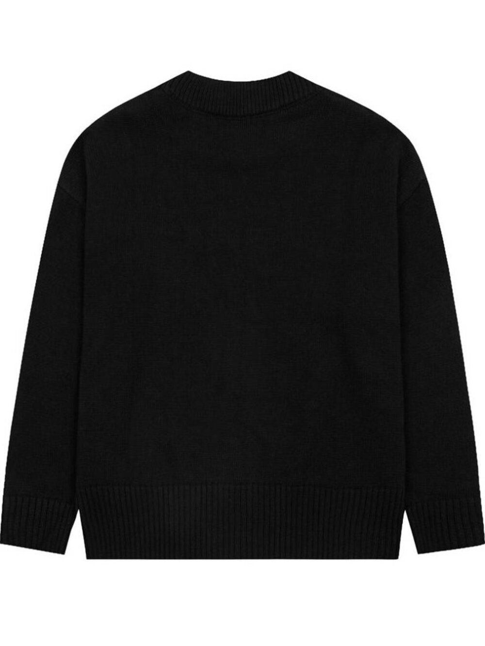 AMI Paris Black Red Heart A Logo V-Neck Cardigan1. AMI Paris Black Red Heart - Picture 2 of 7